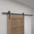 Stainless Steel Steel Single Door Barn Door Hardware Kit Standard Single