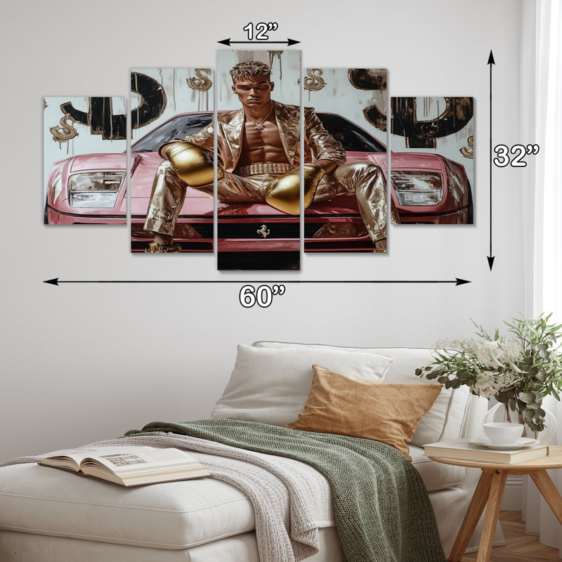 Ensemble d'art sur toile All Gold