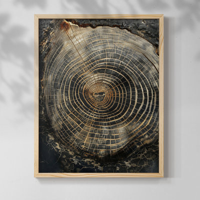 ABSTRACT Series CC - Impression encadrée de qualité supérieure - Prêt à être accroché - Aucun clou requis
