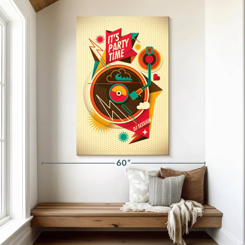 Abarca It's Party Time, 51" H x 34" W