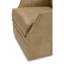 Fauteuil oscillant pivotant en cuir Butara