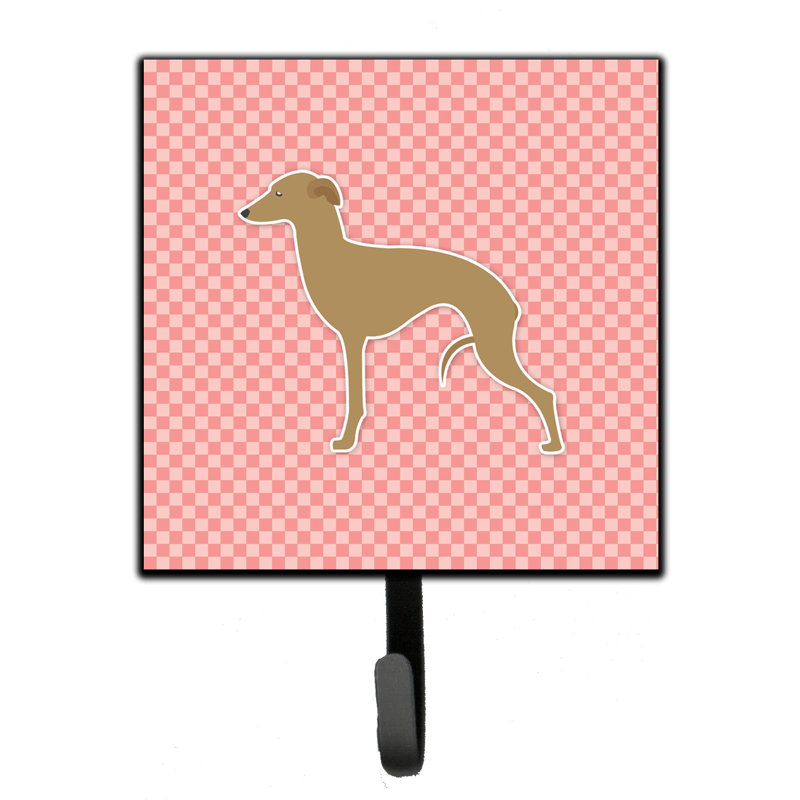 Takavor Metal Wall Organizer with Key Hooks, Pink, Fila Brasileiro