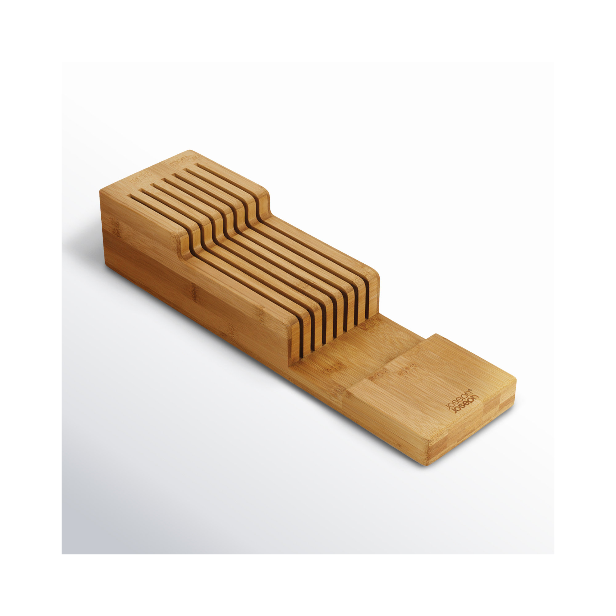 Drawer Store Bamboo 2-tier Knife Organizer