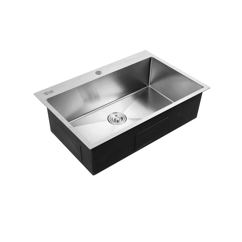 33'' L Single Bowl Stainless Steel Kitchen Sink