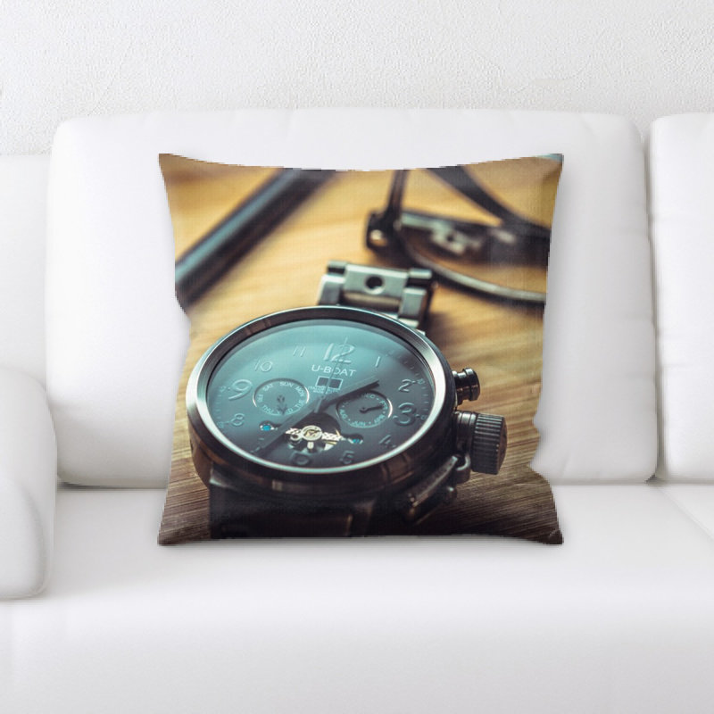 Housse et insert de coussin d'horloge carré