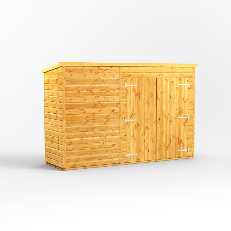 Powersheds 10 x 3ft Pent Timber Tongue & Groove Storage Shed