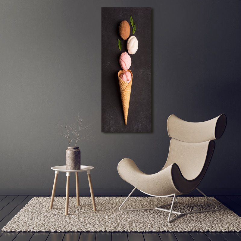 Ice Cream In A Wafer - Wrapped Canvas Print