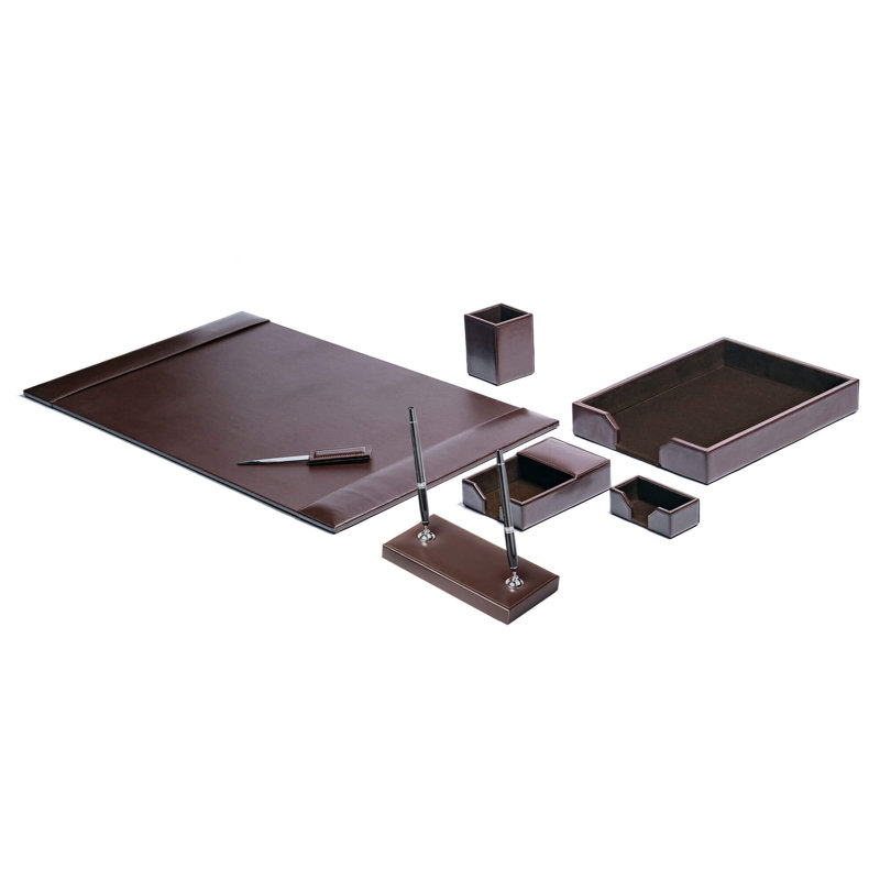 Ensemble d'organisation de bureau Cateria, Brun foncé