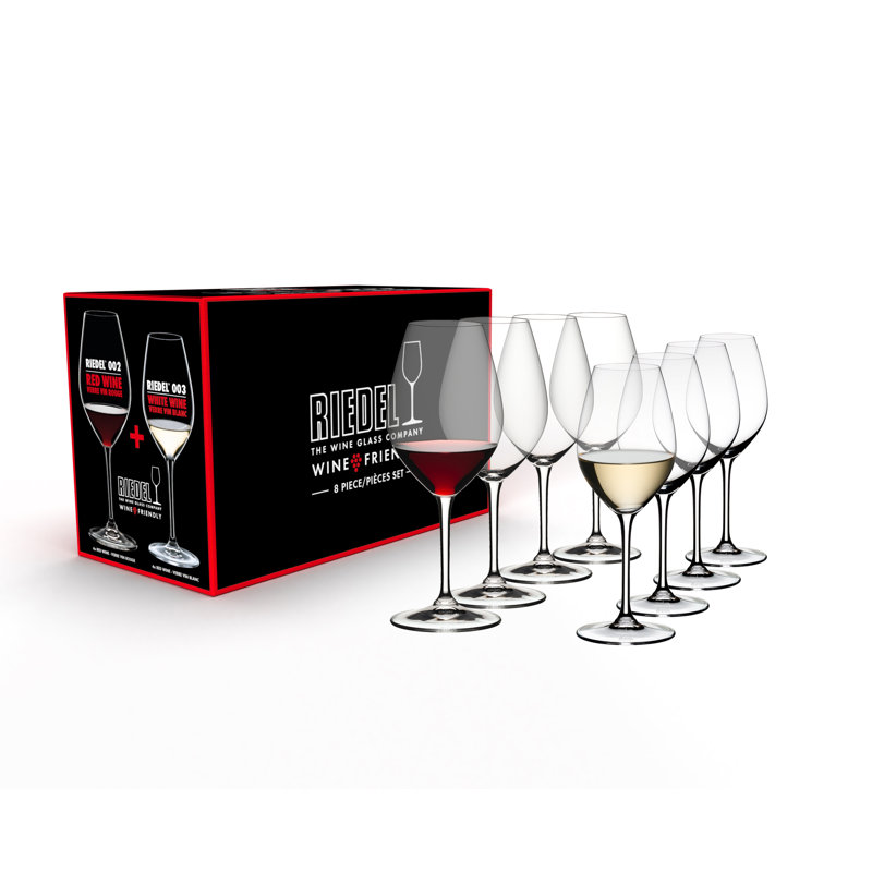Riedel Crystal Wine Glasses Set of 8
