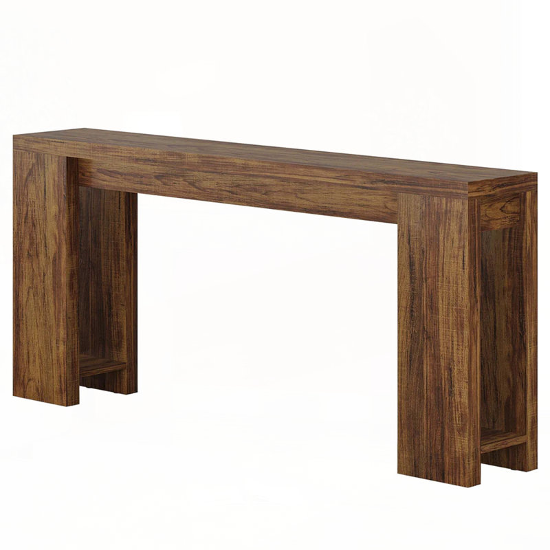 Sofa Table,Entryway Table,Console Table,Hall Table, Rustic Brown