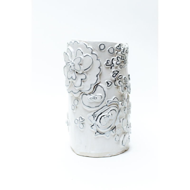 Vase de table en céramique 10 po Hilma