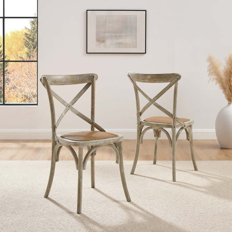 Modway Gear Dining Side Chair, Gray, 2