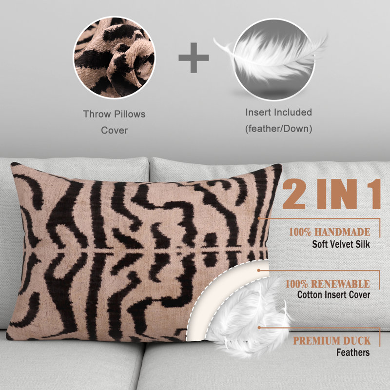 Lumbar Pillow Cover & Insert, Animal Print