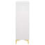 Commode rectangulaire blanche à 5 tiroirs Karena