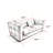 83.8" Elegant Convertible Sofa Bed Chic Design With 3.9" Thick Mattress Space-saving Sleeper Sofa
