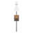 26.38 In. 1-Light Black Office Indoor Wall Sconce Light With White Shade
