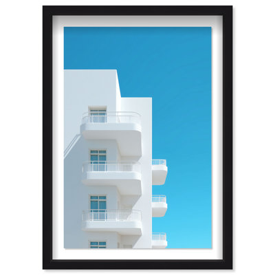 Modular White II Framed Graphic Art