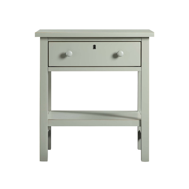 Finley 1-drawer Storage Nightstand, Antique Gray
