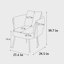 Fauteuil en velours capitonné Elandus-1148992733