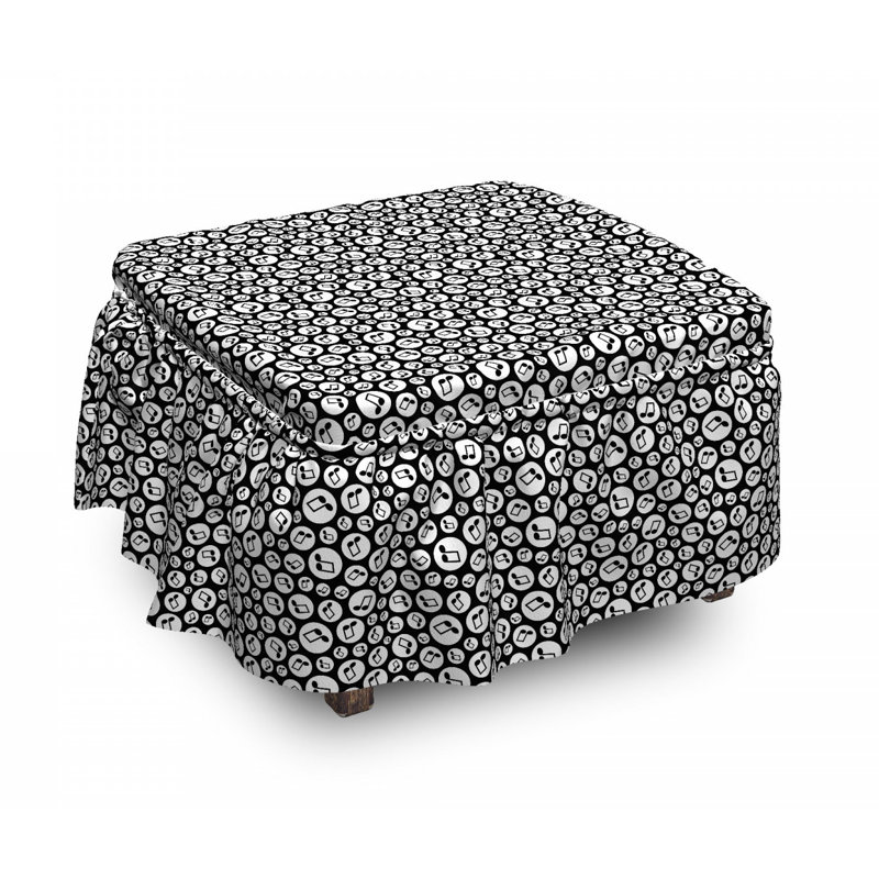Box Cushion Ottoman Slipcover
