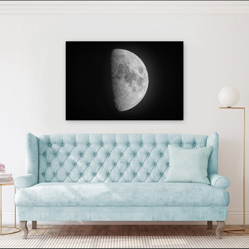 Art mural céleste contemporain abstrait paysage céleste céleste, 40" H x 60" W