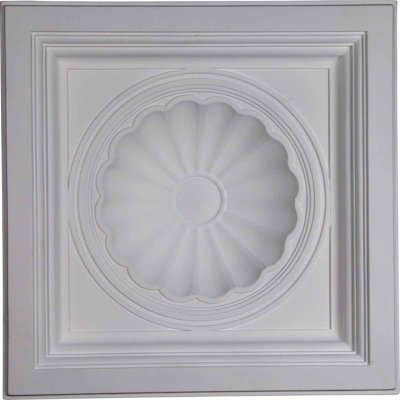 23.875 in. L x 23.875 in. W Polyurethane Glue Up Ceiling Tile Ceiling Tile In