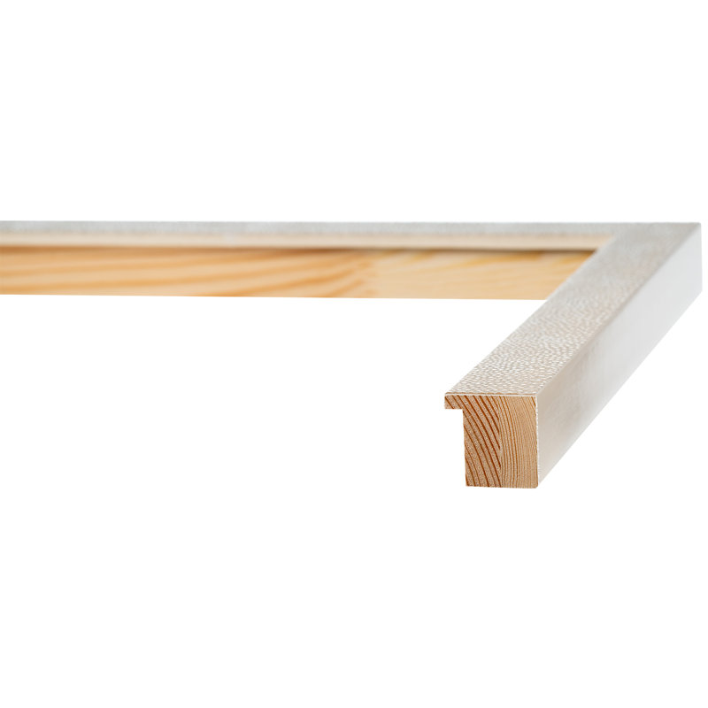 Cadre pour photo simple en bois embossé, Blanc, 8 po x 10 po
