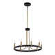 9 Light Metal Dimmable LED Chandelier