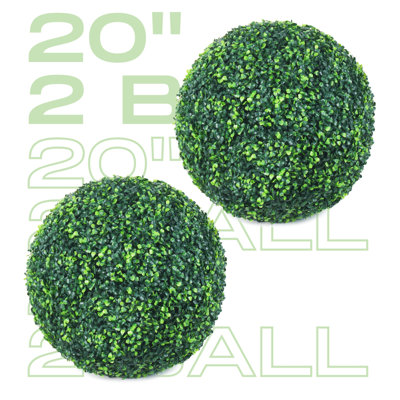 Boule de topiaire artificielle en buis