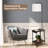 Walnut Finish Floor Lamp With Integrated Table, Drawer, USB Ports, And Remote Control, 4 Color Temperatures