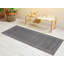 Tapis gris / blanc en polypropylène tissé à la machine Caleal-2046069513