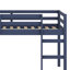 Lit mezzanine en bois avec échelle-659184528