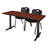 Neyland Cain T-Base Training Seminar Table & 2 M Stack Chairs-32520320-32520322-32520327