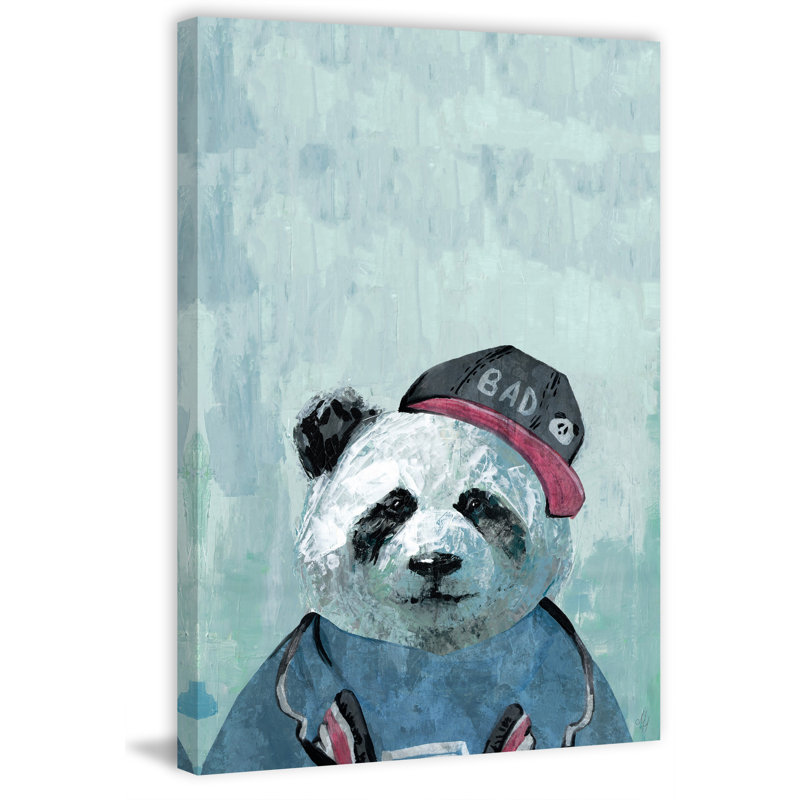 «Bad Panda», reproduction d'art sur toile tendue, H 36 po x l 24 po x P 1,5 po