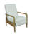 Modern Push-back Recliner Chair, Solid Wood, Upholstered Armchair-1438732637