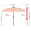 Parasol d'extérieur à rebord incliné 108 po Ellette Indie-2013133859-2013133861