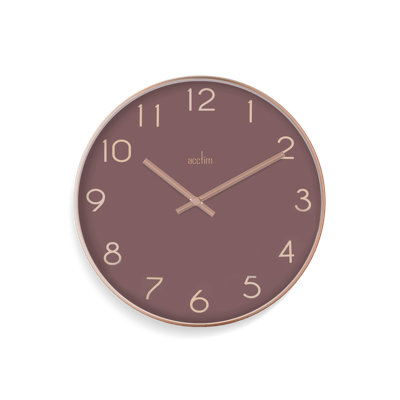 Acctim Elma Wall Clock Quartz Debossed Foil Numerals