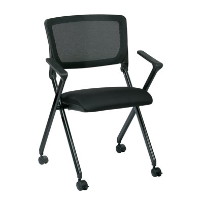 Padded and Arms Included Office Folding Chairs Set of 2