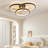 1-matte black dimmable LED Flush mount light