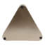 Bol décoratif triangulaire pour décoration intérieure moderne - bol décoratif fonctionnel pour commode de chambre à coucher, style tablette ou décoration de salon - beige et brun clair