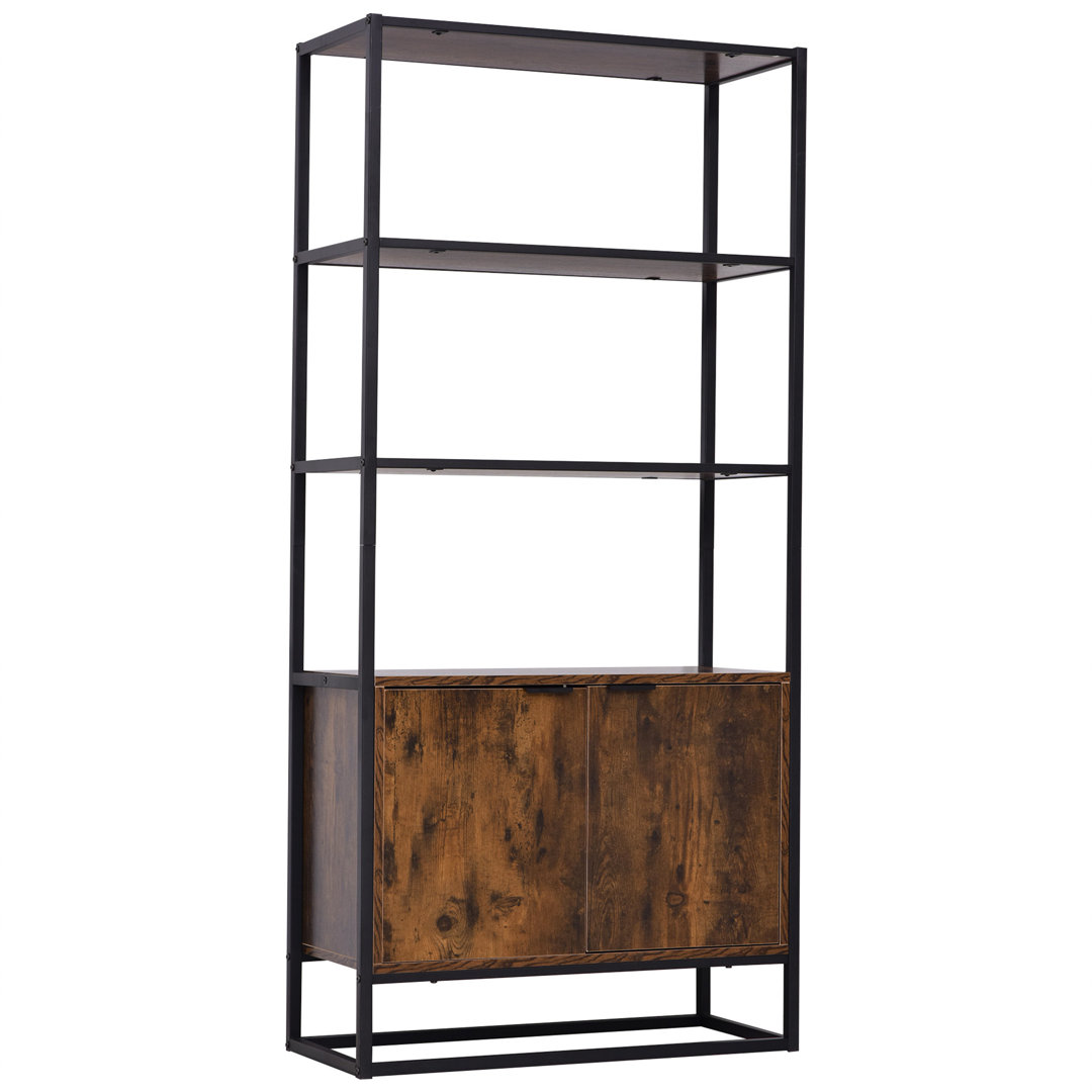 Carita 162.5cm H x 76cm W Steel Standard Bookcase