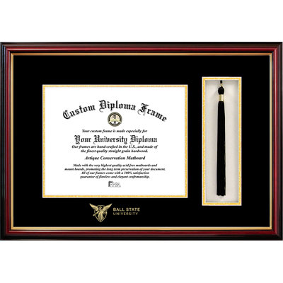 NCAA Ball State Cardinals Tassel Box and Diploma Frame