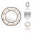 Modern Metal and Glass Wall Mirror with Openwork Frame - Contemporary Round Decorative Accent.-1654704557