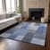 Premium Machine Washable Prisco Blue Rug