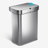 simplehuman 58 Liter Rectangular Voice + Motion Sensor Automatic Kitchen Trash Can, Stainless Steel