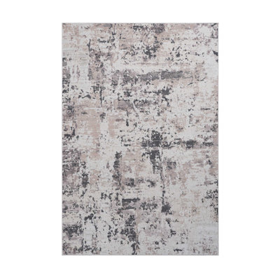 Collection Cream / Brown / Abstract Area Rug