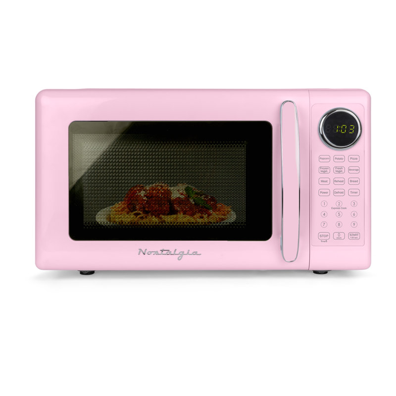 Retro 0.7 Cu Ft Microwave - Pink, Pink