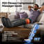 Masseur de jambes à compression d'air FED Fitness LM1, 3 modes et 4 intensités pour les pieds et les mollets, taille S-132428573