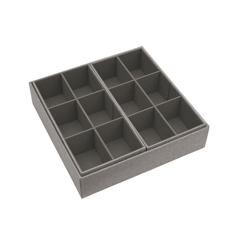 Ensemble de rangement Kinney H 3 po x l 12,6 po x P 12,6 po, gris