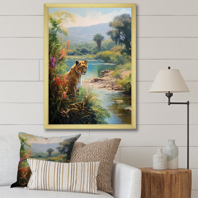 Green Panther Impressionist Retreat sur toile